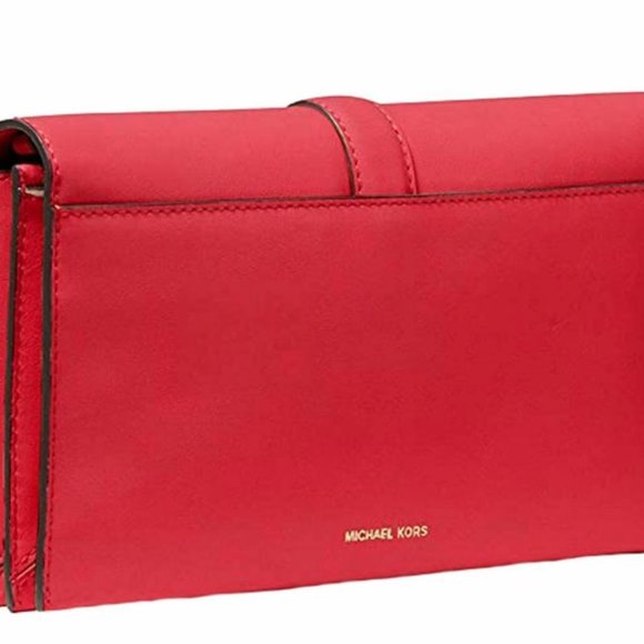 Michael Kors Cece Large Clutch Crossbody - Red - Picture 3 of 4